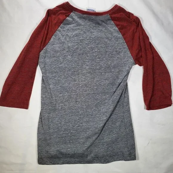 St Louis Cardinals Women's Large 5th & Ocean Gray 3/4 Sleeve Shirt - Picture 6 of 9